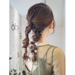 【daichi】編みおろしヘアアレンジ/お呼ばれヘア