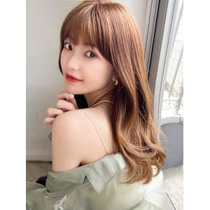 後れ毛が可愛い顔周りハイレイヤーロングチェリーブラウン  - AFLOAT/L 錦糸町【アフロートエル】【アフロートエル キンシチョウ】掲載中