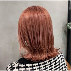 ブリーチ無しダブルカラー×ピンク