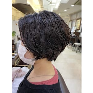 パーマショートボブ