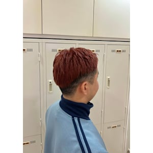 ショート×コーラルオレンジ