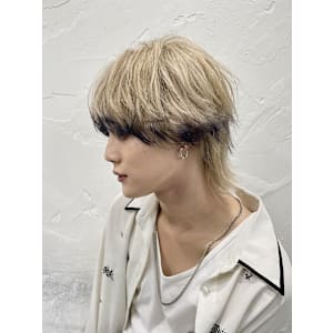 メンズマッシュウルフ×エンドカラー