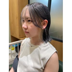 ☆ブルーグレージュインナーカラー☆