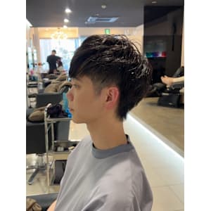 メンズカット×ニュアンスパーマ