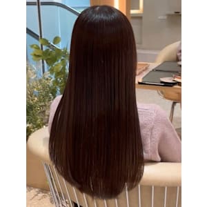 髪質改善カラー ラベンダーベージュ ツヤ髪 ダメージレス