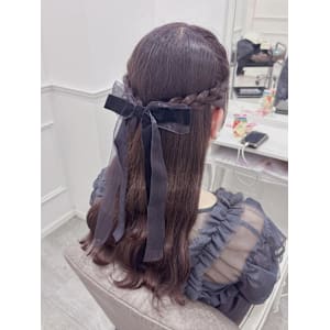 大人かわいい編み込みハーフアップ＊まゆ - Lilme【リルミー】掲載中