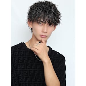 ツイスパマッシュ(黒髪マッシュヘア)