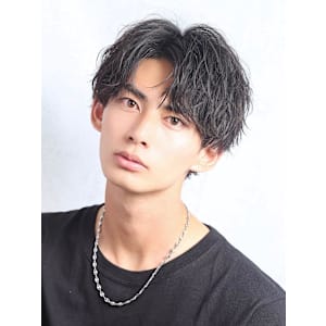 スパイラルパーマ　マッシュ