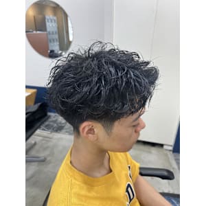 ワンカール無造作パーマ