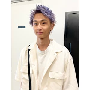 アップバングショート/ラベンダーカラー