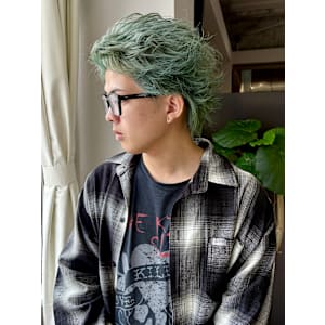 スパイキーショート/Y2K/グリーン/ジョーカー