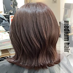 お客様スタイル ピンクベージュ