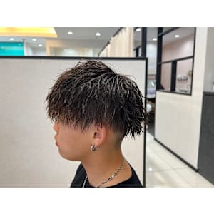 メッシュツイストパーマ