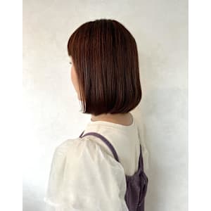 【髪質改善オレンジピンクカラー・ミディアムボブ】 - egerie【エジェリ】掲載中