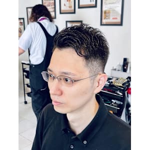 【20代男性】ロンドンアップバングショート（大宮/バーバー）