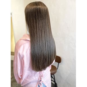 オーガニックカラー×ロングヘア