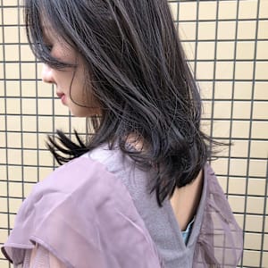 透明感のある地毛カラー