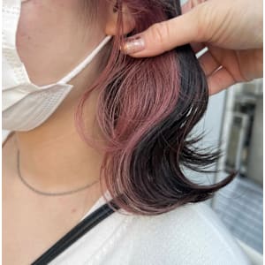 イヤリングカラー×ピンク