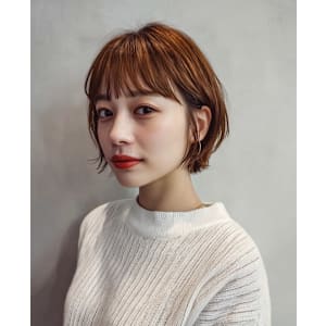 ブリーチなしbeige × bob