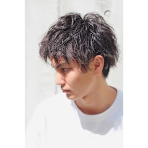 メンズ束感ショート