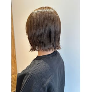 ぱつっとボブ/切りっぱなしボブ/韓国風