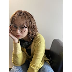 透け感ウルフショート