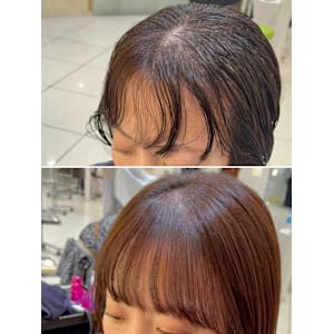 顔まわりのお悩みにはクロスパーマ