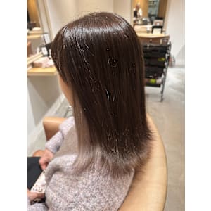 イヤリングカラー×ホワイトベージュ/インナーカラー