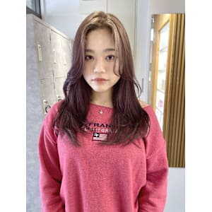 ブリーチ/デザインカラー/ベージュカラー/レイヤーカット