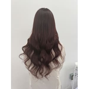 暗めでも可愛い！ボルドーロング！