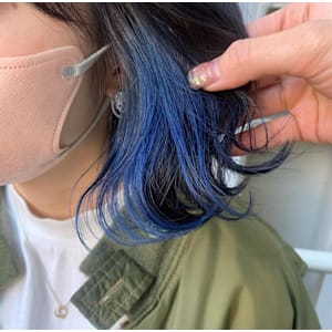 イヤリングカラー×ダークブルー