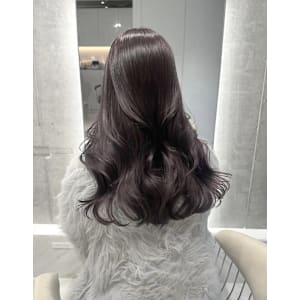 髪質改善＊透けブラウンハイライト＊美髪【Zina博多】