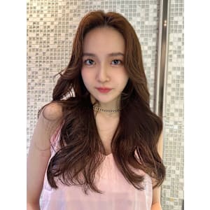 センターパートロングレイヤーカット*Zina