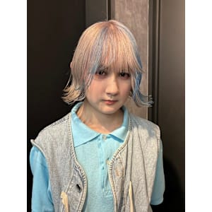 セクションカラー　デザインカラー　ハイトーン　原宿/表参道