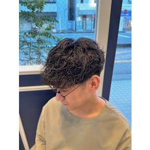 マッシュ×シャドウパーマ