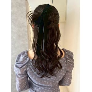 【nanaka】ハーフアップ/カチモリ/ヘアアレンジ