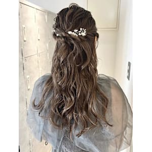 【nanaka】結婚式アレンジ/ヘアアレンジ/ハーフアップ