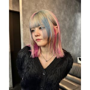 セクションカラー　デザインカラー　ハイトーン　原宿/表参道 - Null 表参道本店 デザインカラー/ダブルカラー【ヌル】掲載中