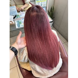 ピンクカラー/ブリーチ/グラデーション/20代30代