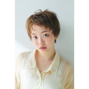 ショートレイヤースタイルベージュカラー【FIRST】宮島祐太