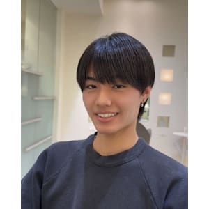 ラウンドマッシュ/縮毛矯正/曲がる縮毛矯正