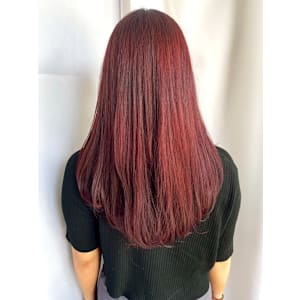 【feliceMICHI 豊田希美】チェリーレッド 髪質改善