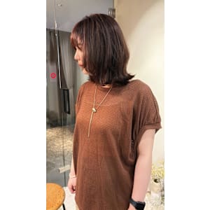 《花屋併設》ミディアムレイヤー　ナチュラルブラウン 