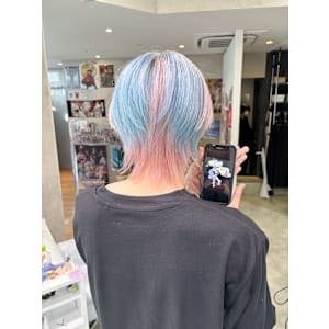 ナンジャモニュアンスカラーホワイトピンクブルーシルバー