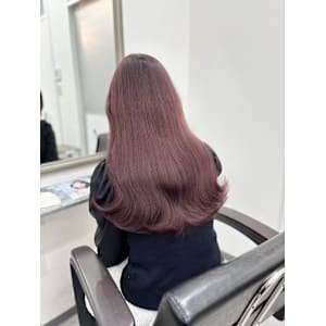 ブリーチなしピンク