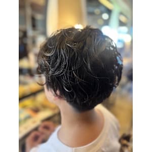 ふんわりショートパーマ