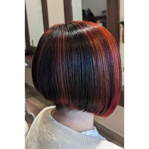 前下がりハイライトカラー