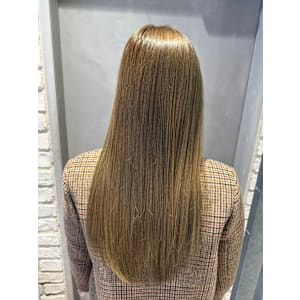 透明感オリーブベージュカラー【三軒茶屋】