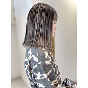 【rizu】アンブレラカラー/ハイライト/ミルクティー