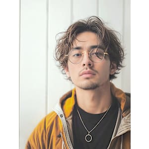 20代30代40代　センターパート大人マッシュ